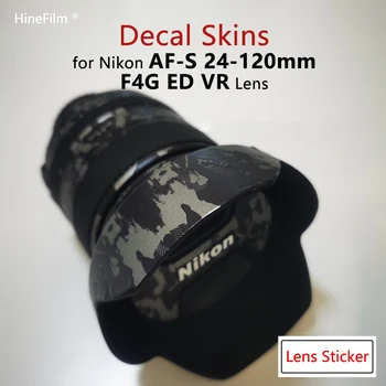 Стикер на обектив Nikkor AF-S 24-120F4G за обектив Nikon AF-S 24-120 мм F4G ED VR, Стикери обектив Защитно Фолио За защита от драскотини