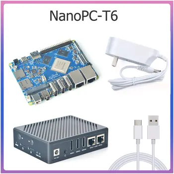 Такса за разработка на NanoPC-T6 RK3588 Cortex A76 6TOPs 16G 256GB с двойно пристанище 2.5 G