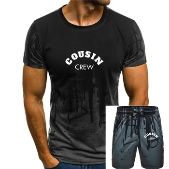 Тениска Cousin Crew за деца, жени, мъже, момичета, забавен подарък, класически мъжки тениски, тениски с висока улица, памучен готическата