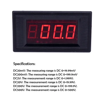 Точност ръководят цифрова led милливольтметр DC200MV за измерване на три и половина и положителни, и отрицателни напрежения
