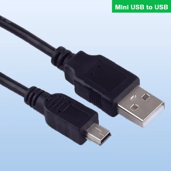 Търговия на едро с 5-Пинов 3-Крак USB кабел Тип A за мъже / Mini-B за мъже, Черен захранващ Кабел за зарядно устройство от A до Mini B 2A Max Черно и Бяло