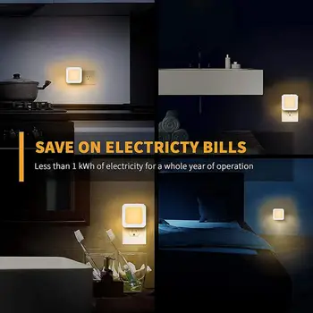Удобен plug и play лампа с датчик за движение с ниска консумация на енергия, безжичен led лека нощ, стоки за дома