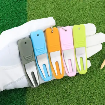 Удобен инструмент за маркиране на голф Многофункционален ультралегкий инструмент за маркиране на зелената вилици за голф Компактен инструмент за маркиране на поле за голф