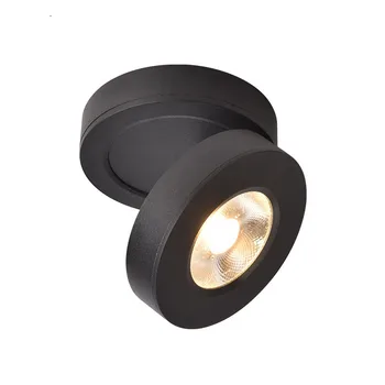 Ултратънък тавана лампа с регулируем ъгъл на наклона на 360 °, монтируемый на повърхността, 5 W 7 W 10 W И 12 W, led spot лампа AC110/220V, тавана лампа