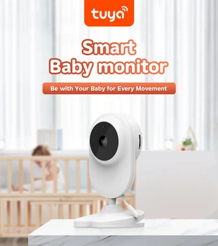 Умен детски Монитор 2 М HD Домашна Сигурност на Hristo APP Безжично Проследяване на Мини IP Камера Двупосочна Аудио IR за Нощно Виждане Детско Наблюдение