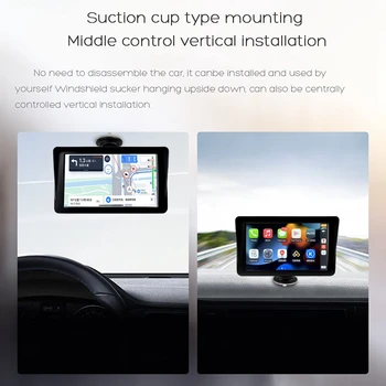 Универсален 7-инчов авто радио, мултимедиен плейър, безжичен таблет Carplay, сензорен екран и Android, Bluetooth MP5 B
