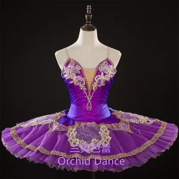 Уникален дизайн, Високо качество на Професионални индивидуални размери Класически костюми-пачки за момичета с лилава птица