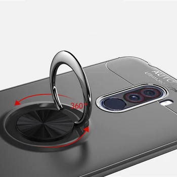 Устойчив на удари Калъф За Pocophone F1 Носене На Пръстен-Магнит Силиконов Калъф За Xiaomi PocoPhone F1 case Poco F1 F2 F3 Pro X3 NFC GT M3 Pro