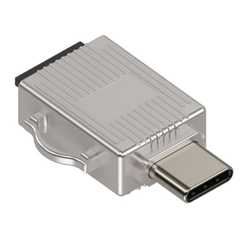 Устройство за четене на мобилни карти Type-C USB3.0, висока скорост на четене на TF карти с памет, адаптер за четене на карти OTG, джобно устройство за четене на карти