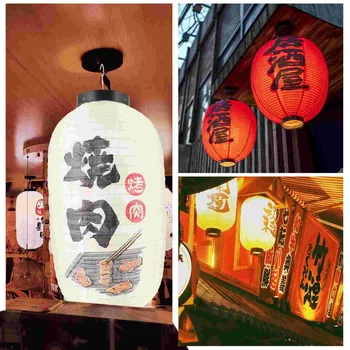 Фенер за японски ресторант, висящ плат фенер, традиционен декор с абажуром