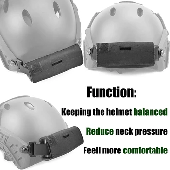 Чанта за балансиране на тактически шлем Противовес с 5 гишета Чанта за аксесоари тактически шлем за операции Fast BJ PJ MH