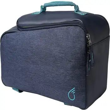 Чанта-переноска Задната част на Багажник, Багажник с дръжка за носене, водоустойчива, тъмно синьо, Мини-въздушна помпа Кожена обвивка, Шапка, чанта Карабинные скоби Палаточные стълбове