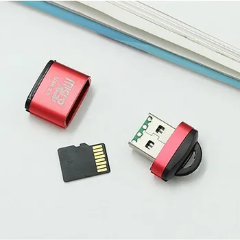 Четец на карти памет, USB Micro SD TF алуминиева сплав, адаптер USB 2.0, четец на карти памет, мобилен телефон, универсален флаш-карта за лаптоп