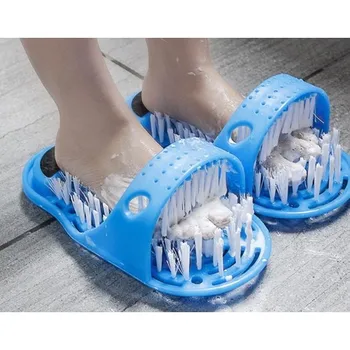 Чехли за измиване на краката Easy Feet за баня с вендузата от пемза Лесно се почистват краката си от главата до петите Благодарение на