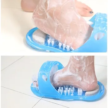 Чехли за измиване на краката Easy Feet за баня с вендузата от пемза Лесно се почистват краката си от главата до петите Благодарение на