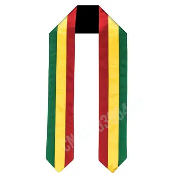 Шал с принтом под формата на знамето на Гвинея, абитуриентски колан, орар, международна учат в чужбина, аксесоар за партита Унисекс за възрастни